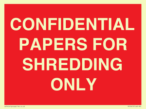 CONFIDENTIAL PAPERS FOR SHREDDING ONLY